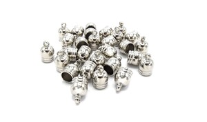 Embouts De Cordon Pliables QUARKZMAN - 600 Pièces Pour Créations Bijoux DIY En Cuir | Fermoirs Or Clair 8.1mm
