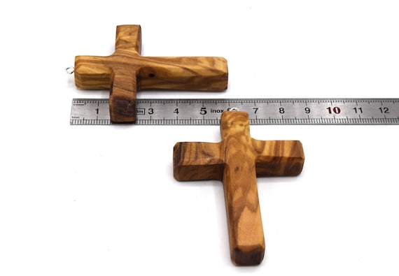 Croix en bois faite main, décor de mur, bois fait main de hêtre de noix,  croix cadeau dARMÉNIE, croix découpée faite à la main, art gravé de  sculpture chrétienne -  France