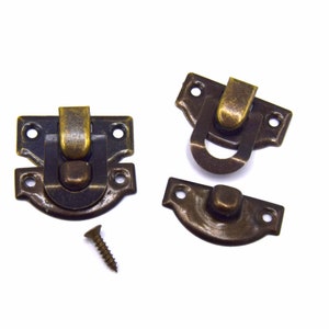 Ganchos de cierre con cierre de bronce 33x28 mm Por lote de 3/6/12/18 unidades