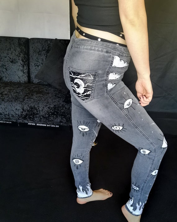 cute grey jeans