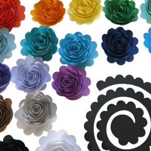 DIY-Papierblumen-Kit: 40 Farben, 1-2-Zoll-Rosen