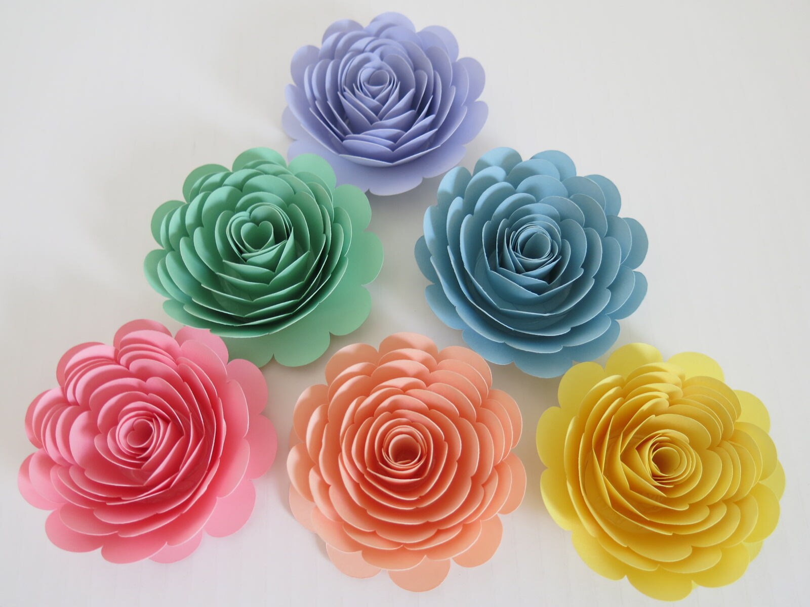 Eden Garvin Pastel Color Paper Flowers Pastel color flowers Floral