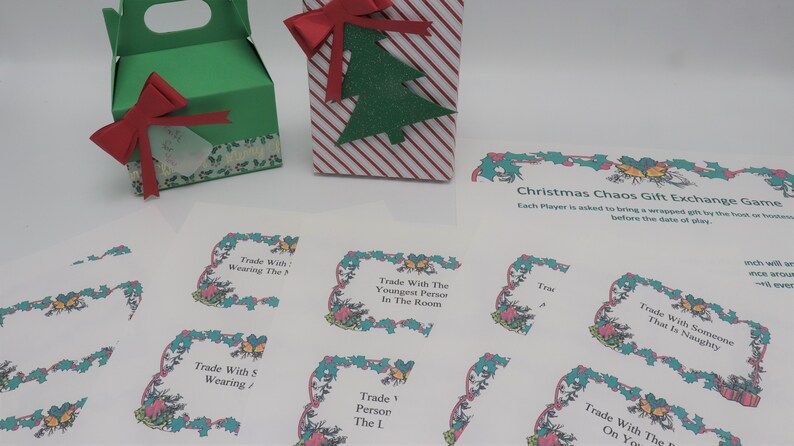 Christmas Chaos Gift Exchange Game Dirty Santa Yankee Swap - Etsy