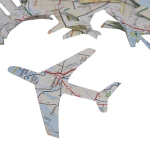 3-Zoll-Straßenkarte Flugzeug Konfetti Dekorationen, USA Reise Thema Hochzeit, Party Tisch Streuung, kleine Flugzeug Dekoration Abschlussfeier Dekor