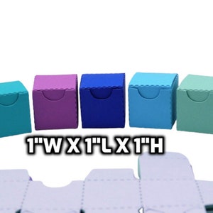 Cajas de regalo en miniatura de cualquier color, cajas de regalo de 1 x 1 pulgada para envolver regalos, cajas de papel de cartulina, cajas de golosinas pequeñas, regalo de elfo de hada de los dientes