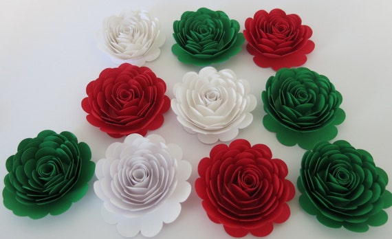 Mexican American Wedding Decorations 3 Inch Paper Flowers Etsy