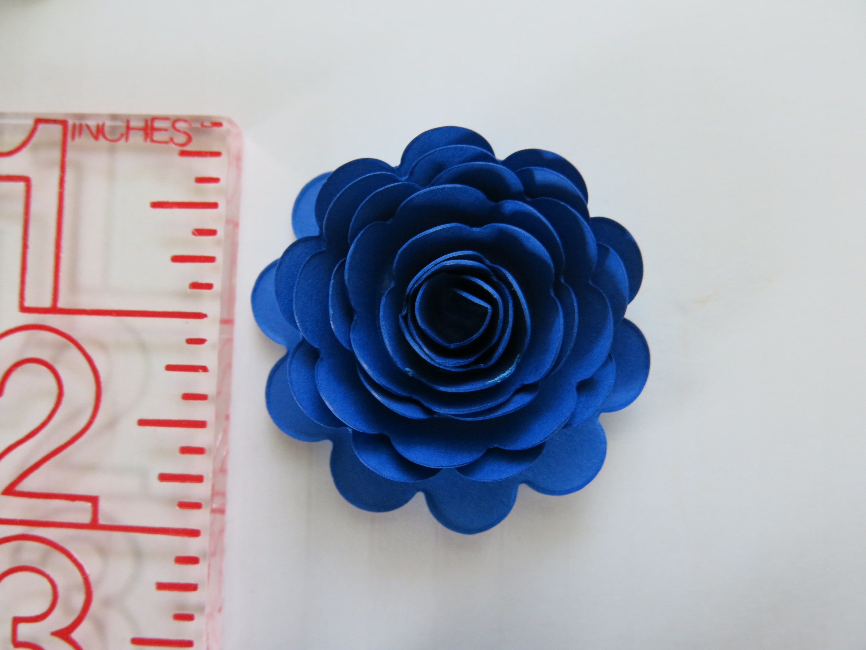 Royal Blue Paper Flowers Set of 24 1.5 Inch Roses for Wedding Etsy