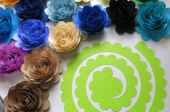 Diy Any Color Precut Unrolled Paper Flower Craft Kit Learn To Etsy 日本