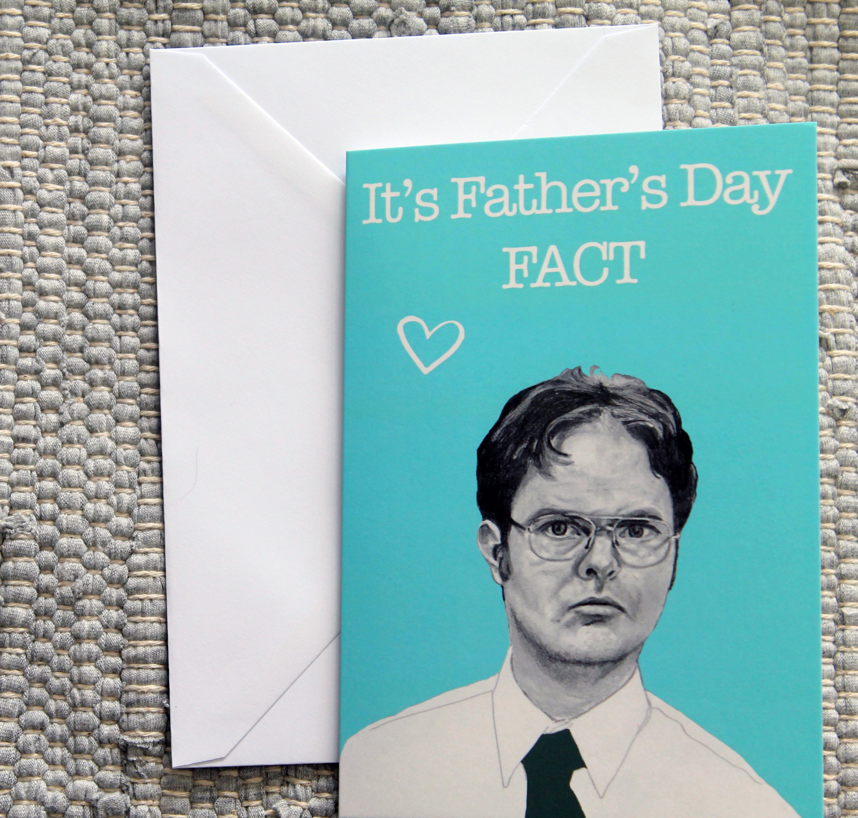 Dwight Schrute Us Office Illustrative Fathers Day Card