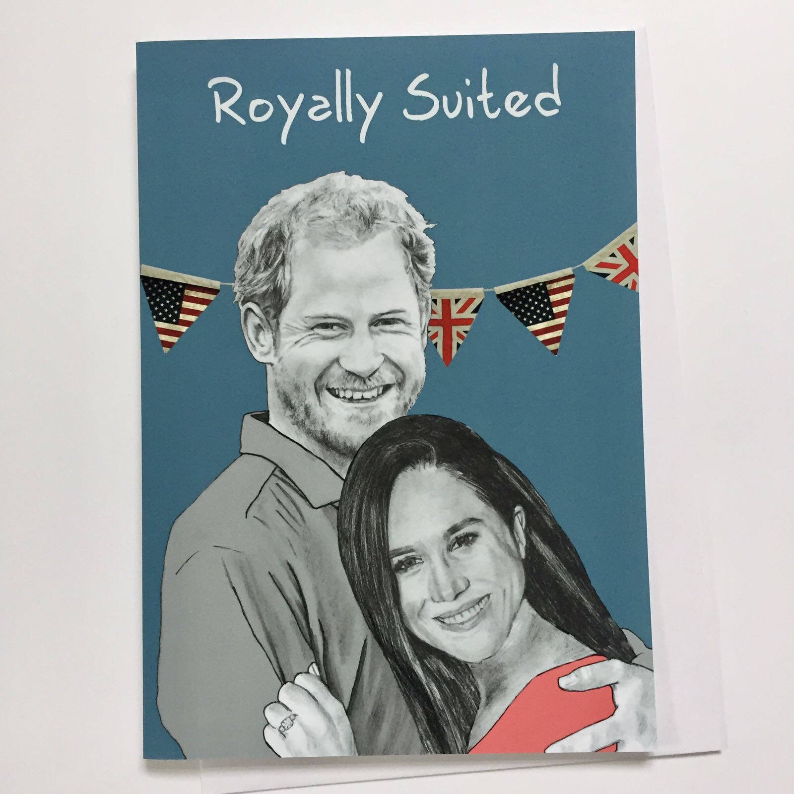 Harry & Meghan Illustrative A5 Valentines Card