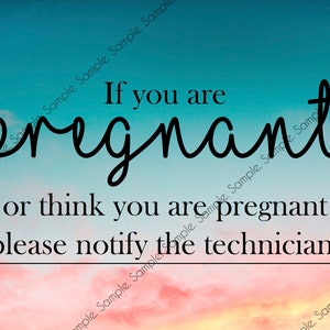 X-Ray Pregnancy Notification Poster