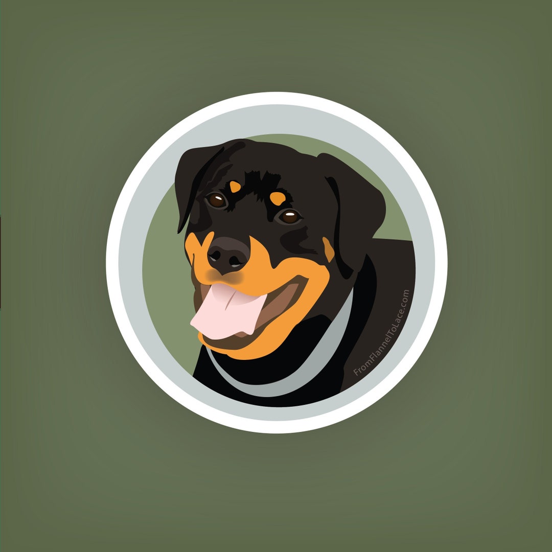 Rottweiler, Sticker - Etsy
