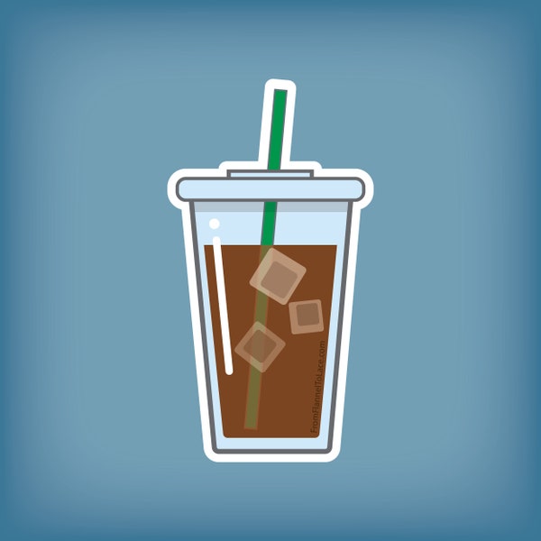 Iced Coffee, Sticker