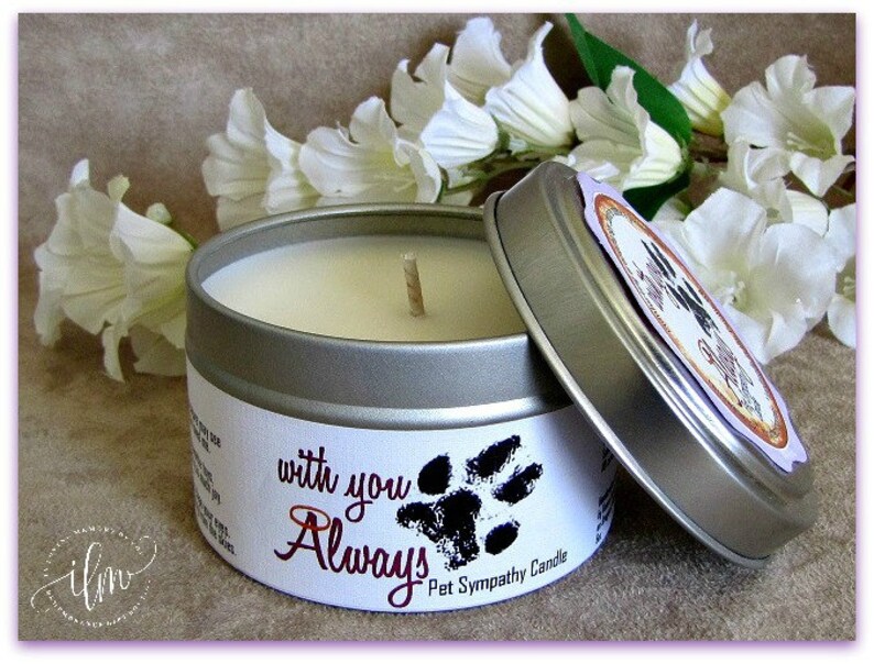 Pet Sympathy Candle Aromatherapy Pet Pet Grief Candle Pet Etsy