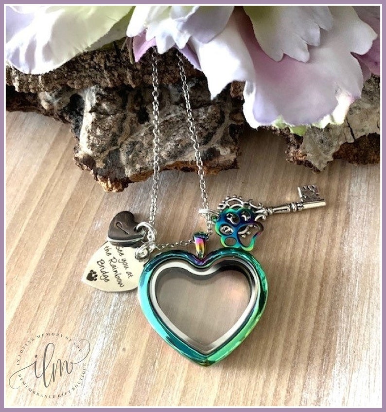 Pet Fur Locket Personalized Lock of Fur Necklace Heart Pet Etsy