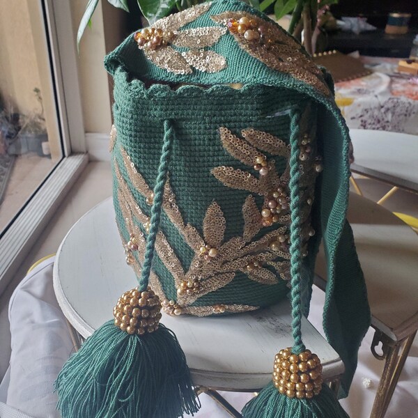Beach Embroidered Wayuu Bag main image 0