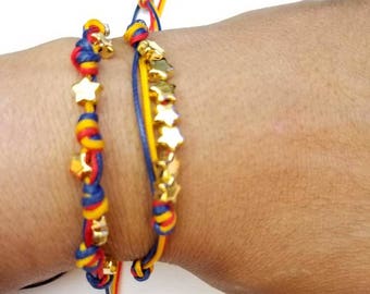 I Love Venezuela Bracelet, Venezuelan String Prayer Bracelet