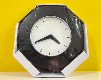 Ikea Kvarta Wall Clock ~ Available In Black and Yellow / Vintage IKEA Kvarta Wall Clock 1999 Designed By Henrik Preutz / Discontinued IKEA