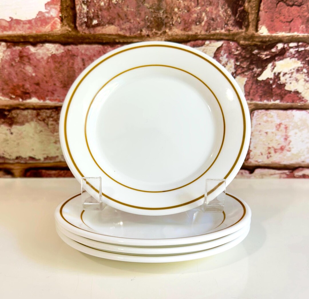 Comcor Tableware by Corning “lariat” Appetizer Plates ~ Set of 4 ...
