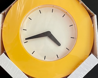 Ikea Kvarta Wall Clock ~ Available in Black and Yellow / Vintage