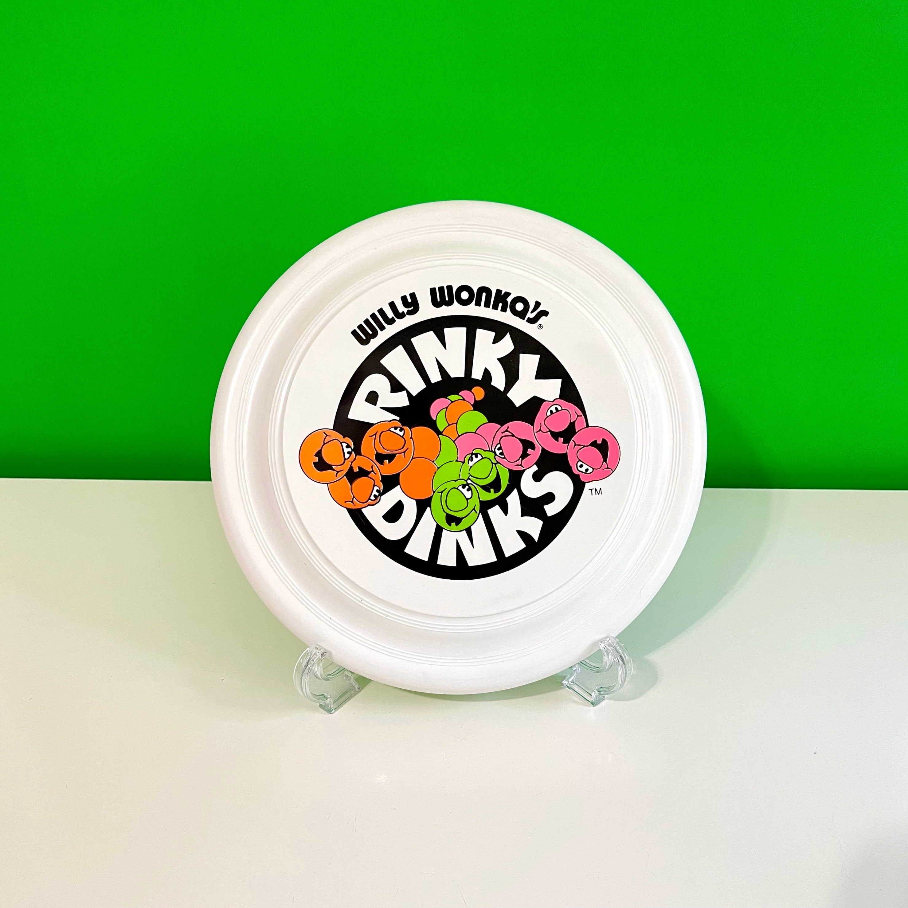 Willy Wonka's Rinky Dinks Candy Promotional Frisbee / Vintage
