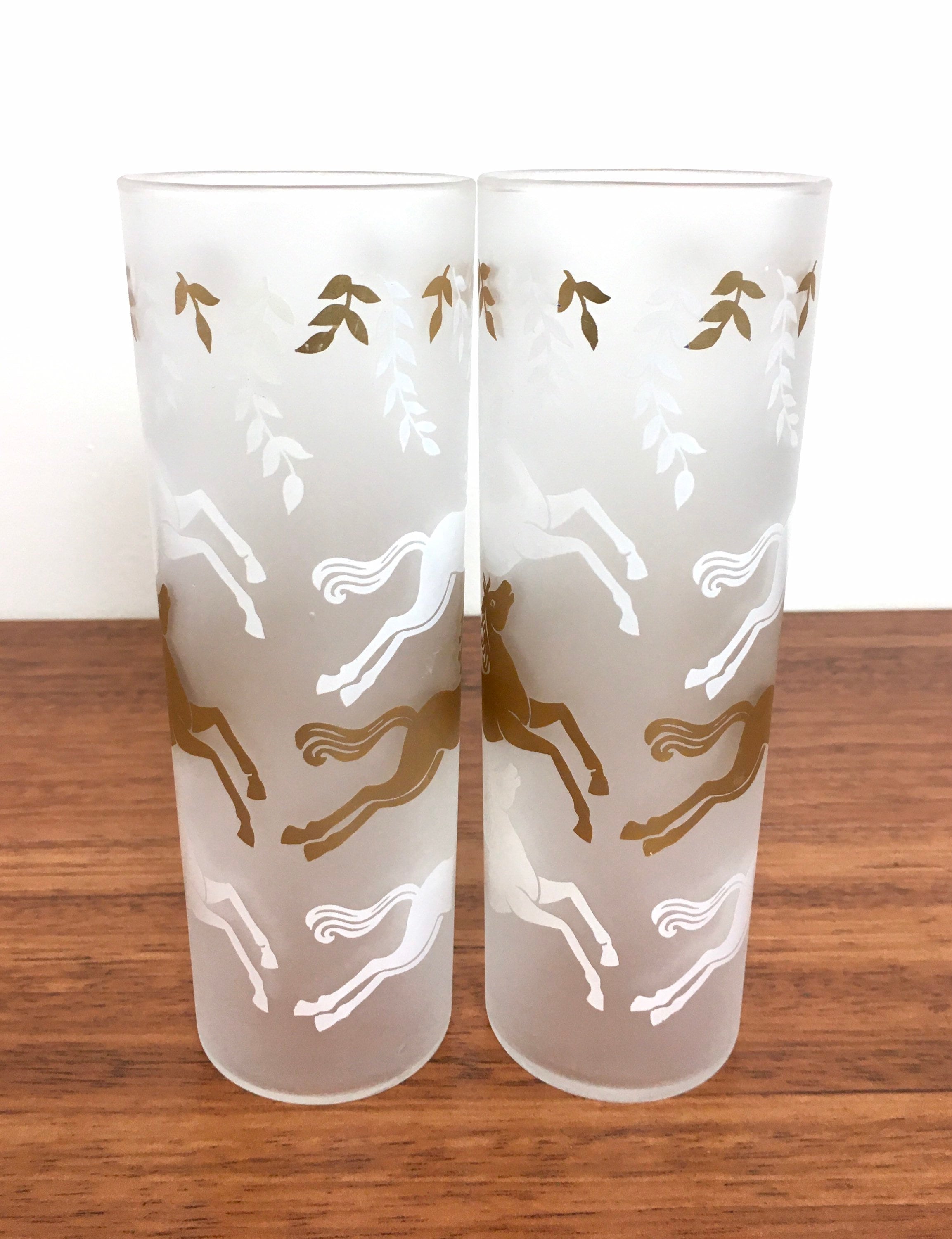 Libbey cavalcade Tom Collins Glasses / Vintage Etsy