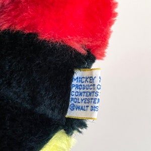 Mickey Mouse 8” Plush / Vintage Walt Disney Productions Classic Mickey Mouse Plush / Small Mickey Mouse Plush Collectible / Retro Mickey image 7