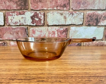 Vision Classic Small Fireside Brown 0.5L Saucepan / Vintage Visions Corning Small Fireside Brown 0.5L Saucepan / Vision Small 2 Cup Saucepan