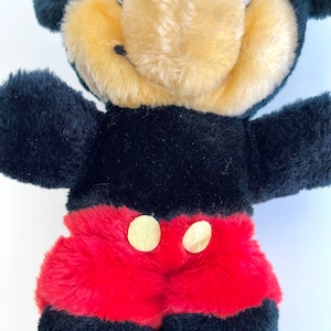 Mickey Mouse 8” Plush / Vintage Walt Disney Productions Classic Mickey Mouse Plush / Small Mickey Mouse Plush Collectible / Retro Mickey image 6