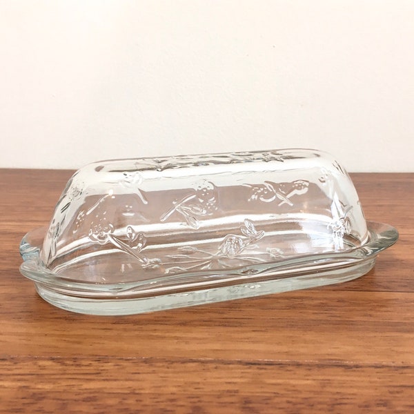 Anchor Hocking Savannah Covered Butter Dish