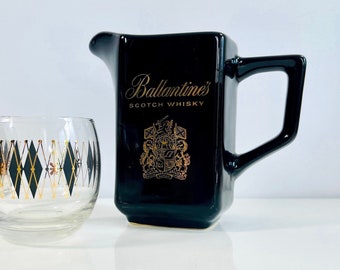 Ballantine’s Scotch Whisky Water Pitcher / Vintage Kingwood USA Barware Pitcher / Ballantine's Scotch Whisky Drink Pitcher / Vintage Barware