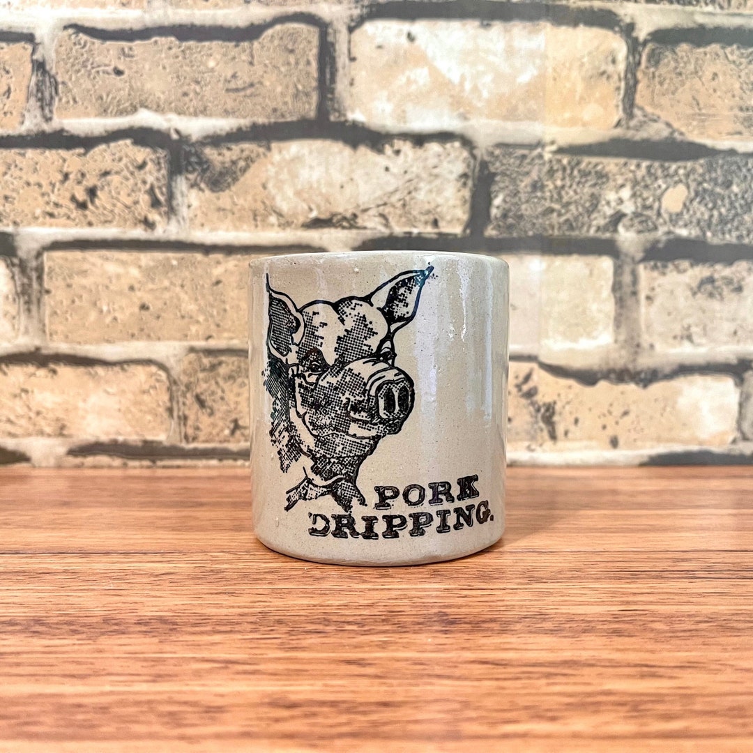 Pearsons of Chesterfield Pork Dripping Stoneware Crock / Etsy