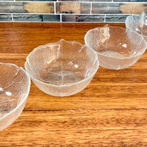 Arcoroc "Aspen" Multi-Purpose Clear 5” Bowls / Vintage Arocroc Embossed Dessert Bowls / Vintage Arcoroc Fruit Bowls / Arcoroc Serveware