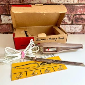 Vintage Imperial Samson-Dominion Electric Slicing Knife Model #2802 / Samson-Dominion Electric Carving Knife / Retro 70s Kitchenware
