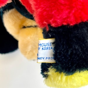 Mickey Mouse 8” Plush / Vintage Walt Disney Productions Classic Mickey Mouse Plush / Small Mickey Mouse Plush Collectible / Retro Mickey image 8