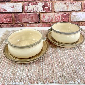 Laurentian Pottery Soup and Sandwich Sets / Vintage LP Bowls and Plates