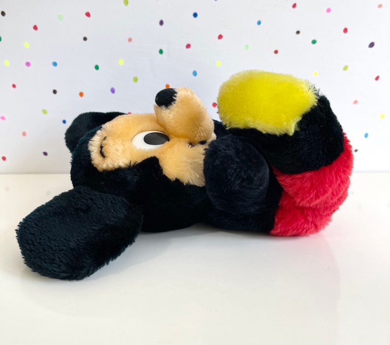 Mickey Mouse 8” Plush / Vintage Walt Disney Productions Classic Mickey Mouse Plush / Small Mickey Mouse Plush Collectible / Retro Mickey image 4