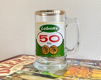 Labatt’s 50 Ale Beer Stein / Vintage Labatt’s 50 Ale Beer Mug / Labatt’s 50 Ale Canadian Beer Mug / Vintage Gift Beer Mug /