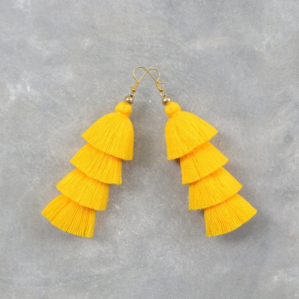 Tassel Earrings Etsy