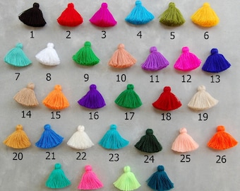 20 PCS x Handmade Cotton Tassel Craft Supply