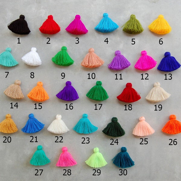 20 PCS x Handmade Cotton Tassel Craft Supply