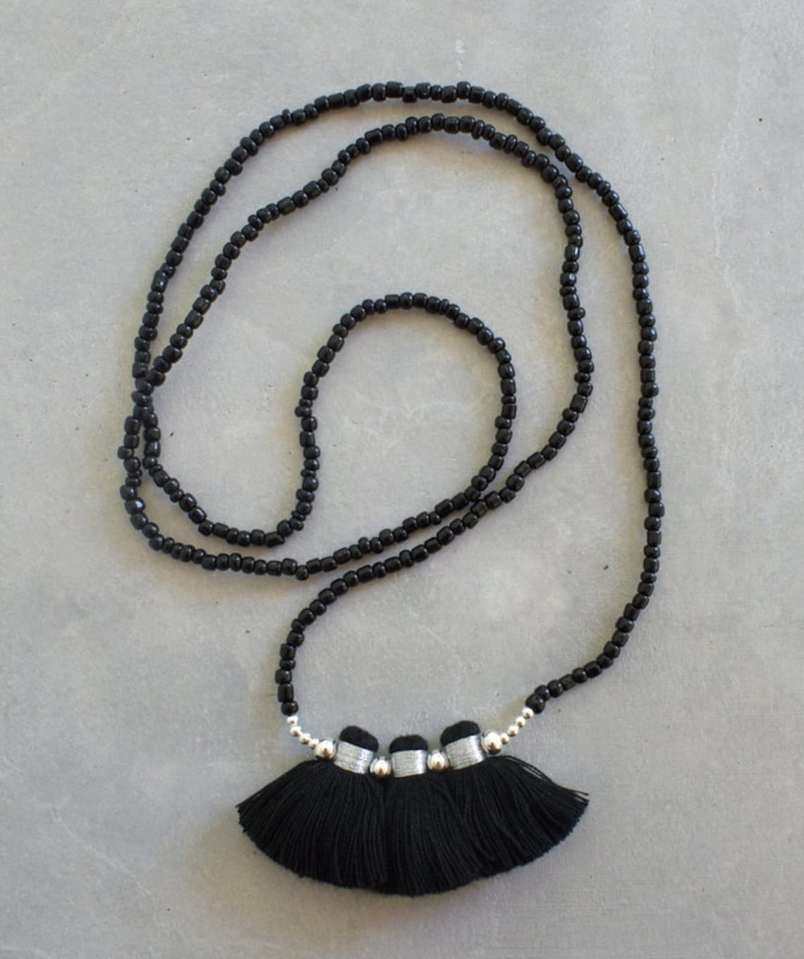 Black Tassel Necklace main image 0