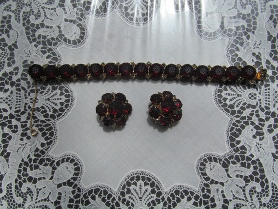 KRAMER BRACELET and EARRINGS set 1950s