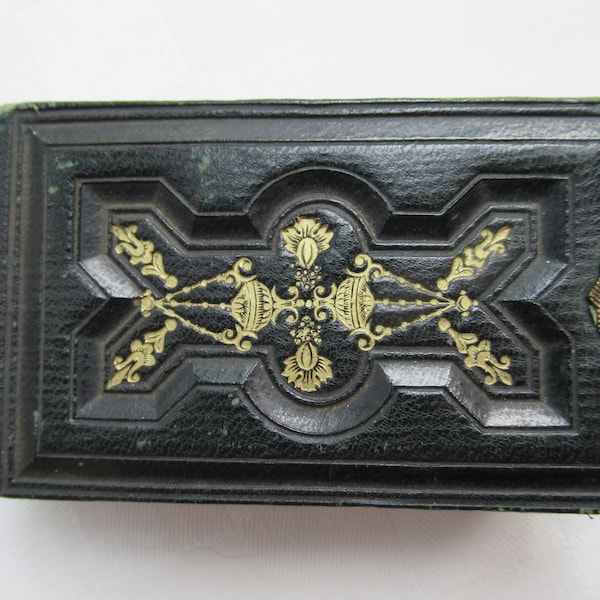 ca 1875 MINIATURE PHOTO ALBUM 3 1/4 by 2 inches.