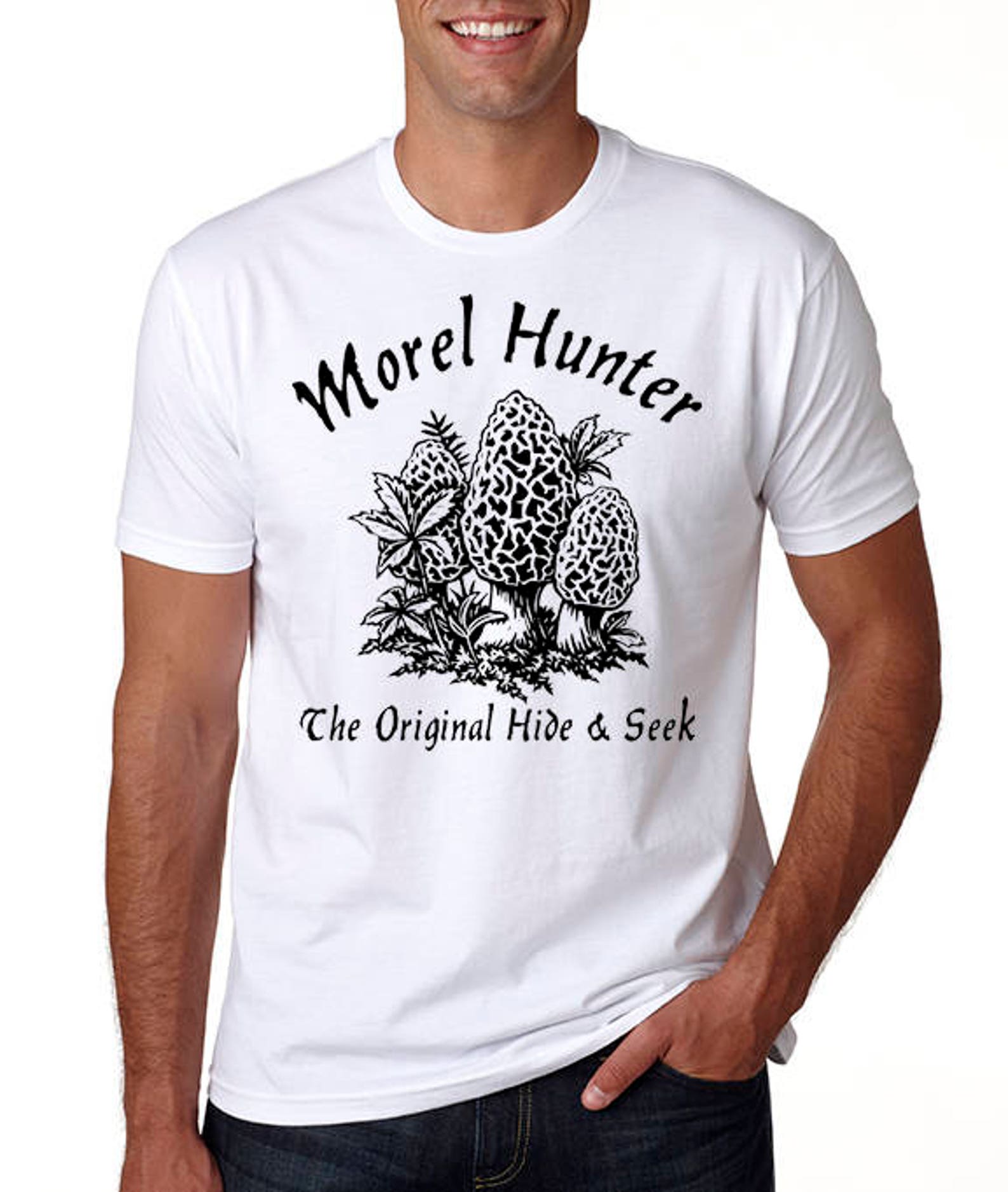 Morel Mushroom Hunter / Hunting Tshirt Morel Hunt Spores Etsy