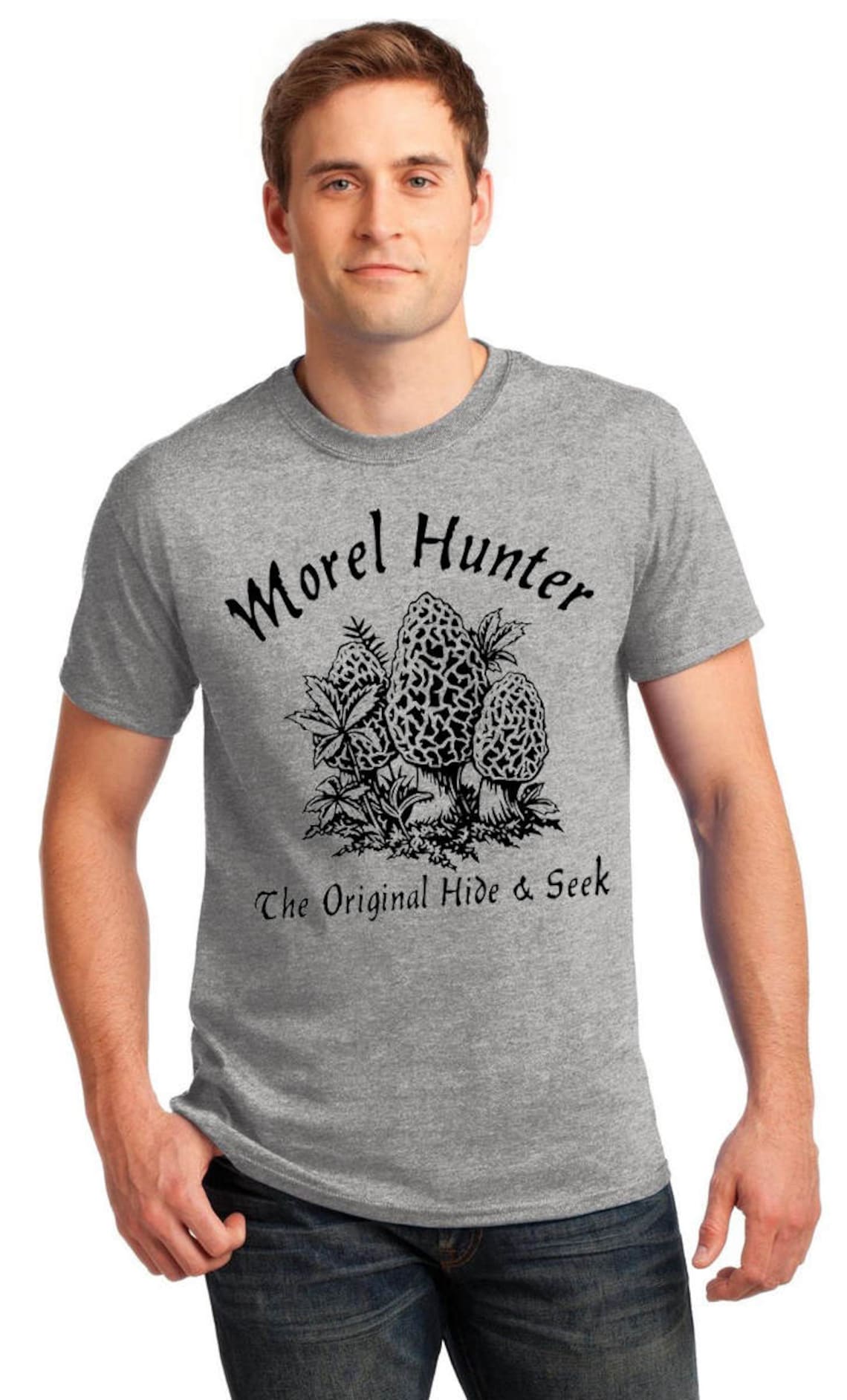 Morel Mushroom Hunter / Hunting Tshirt Morel Hunt Spores Etsy
