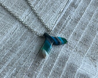 Whale Tail Surfite Necklace