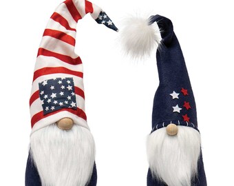 Patriotic 4th of July Gnome - Uncle Sam Gnome - Red, white and blue gnome - Stars and Stripes Gnome - American Gnome - Nisse - Tomte - Doll
