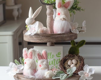 Pink Bunny Gnome – Spring Easter Decor