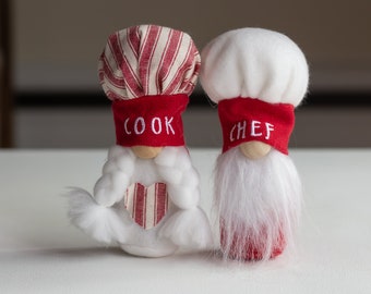 Mini Chef Gnomes – Kitchen Decor Tomte, Set of 2